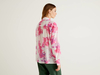 Benetton,  Fließende Bluse Mit Batik-effekt,  taglia XS,  Pink,  Damen