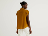 Benetton,  Fließende Bluse Mit Kurzen Ärmeln,  taglia L, ,  Damen