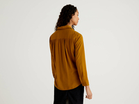 Benetton,  Fließende Bluse Mit Raffungen,  taglia XS, ,  Damen