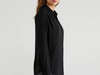 Benetton,  Fließende Bluse Mit Raffungen,  taglia XS,  Schwarz,  Damen