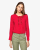 Benetton,  Fließende Bluse Mit Streifen,  taglia S,  Rot,  Damen