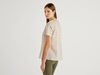 Benetton,  Gemusterte Bluse Aus Reiner Baumwolle,  taglia M,  Bunt,  Damen
