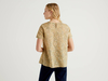 Benetton,  Gemusterte Bluse Aus Reiner Baumwolle,  taglia S,  Beige,  Damen