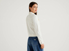 Benetton Online exclusive,  Jacke Aus Baumwolle Mit Natürlicher Färbung,  taglia XL,  Cremeweiss,  Damen