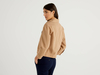 Benetton Online exclusive,  Jacke Aus Denim In 100% Baumwolle,  taglia 46,  Beige,  Damen