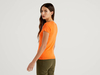 Benetton Online exclusive,  Pullover Aus 100% Baumwolle Mit Kurzen Ärmeln,  taglia L,  Orange,  Damen