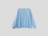 Benetton Online exclusive,  Pullover Aus Baumwolle Mit Rundausschnitt,  taglia S,  Blassblau,  Damen