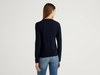 Benetton Online exclusive,  Pullover Aus Einer Cashmeremischung,  taglia XL,  Dunkelblau,  Damen