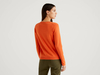 Benetton Online exclusive,  Pullover Aus Einer Cashmeremischung,  taglia XL,  Orange,  Damen