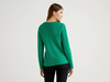 Benetton Online exclusive,  Pullover Aus Reiner Baumwolle Mit Flechtmuster,  taglia XS,  Grün,  Damen