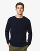 Benetton Online exclusive,  Pullover Mit Knöpfen An Der Schulter,  taglia L,  Dunkelblau,  Herren