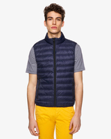 Benetton Online exclusive,  Ärmellose,  Ultraleichte Daunenjacke,  taglia EL,  Dunkelblau,  Herren