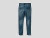 Benetton Online exclusive,  Skinny-fit-jeans Im Used-effekt,  taglia L,  Blau,  Kinder