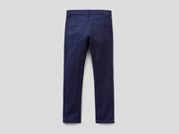 Benetton Online exclusive,  Slim-fit-hose Mit Fünf Taschen,  taglia 1Y,  Dunkelblau,  Kinder
