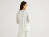 Benetton Online exclusive,  Strickjacke In Einer Seidenmischung,  taglia M,  Cremeweiss,  Damen