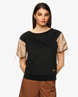 Benetton Online exclusive,  Sweatshirt Mit Kurzen Ärmeln,  taglia S,  Schwarz,  Damen