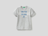 Benetton Online exclusive,  T-shirt Aus 100% Baumwolle Mit Aufgesticktem Logo,  taglia XS,  Grau,  Kinder