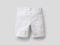 Benetton,  Slim-fit-bermuda,  taglia 1Y,  Weiss,  Kinder