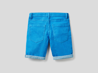 Benetton,  Slim-fit-bermuda,  taglia S,  Hellblau,  Kinder