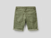 Benetton,  Slim-fit-bermuda,  taglia S,  Militärgrün,  Kinder
