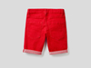 Benetton,  Slim-fit-bermuda,  taglia S,  Rot,  Kinder