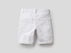 Benetton,  Slim-fit-bermuda,  taglia S,  Weiss,  Kinder
