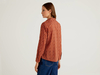 Benetton,  Slim-fit-bluse In 100% Baumwolle Mit Botanischem Muster,  taglia M,  Bunt,  Damen