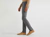 Benetton,  Slim-fit-chinos Aus Baumwolle,  taglia 58,  Grau,  Herren
