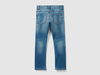 Benetton,  Slim-fit Hose Aus Denim,  taglia L,  Hellblau,  Kinder