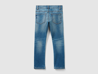 Benetton,  Slim-fit Hose Aus Denim,  taglia L,  Hellblau,  Kinder