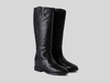 Benetton,  Stiefel Aus Leder,  taglia 40,  Schwarz,  Damen