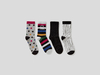 Benetton,  Vier Paar Gemusterte Socken,  taglia 5,  Bunt,  Kinder