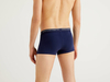 Benetton,  Anliegende Boxershorts Aus Bio-baumwolle,  taglia M,  Dunkelblau,  Herren