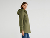 Benetton,  Anorak Mit Kapuze,  taglia 48,  Dunkelgrün,  Damen