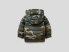 Benetton,  Anorak Mit Muster Und Kapuze,  taglia XX,  Militärgrün,  Kinder
