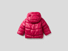 Benetton,  Anorak Mit Wattierung Aus Recycelter Watte,  taglia 74,  Zyklame,  Kinder