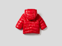 Benetton,  Anorak Mit Wattierung Aus Recycelter Watte,  taglia 82,  Rot,  Kinder