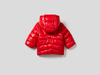 Benetton,  Anorak Mit Wattierung Aus Recycelter Watte,  taglia 98,  Rot,  Kinder