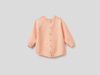 Benetton,  Auf Zwei Arten Tragbarer Pullover Aus 100% Baumwolle,  taglia 82,  Pfirsichrosa,  Kinder