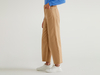 Benetton,  Ausgefranste Cropped-hose,  taglia 26,  Beige,  Damen