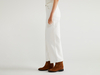 Benetton,  Ausgefranste Cropped-hose,  taglia 26,  Weiss,  Damen