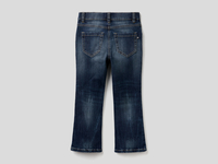 Benetton,  Ausgestellte Jeans Aus Stretchiger Baumwolle,  taglia L,  Blau,  Kinder
