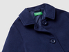Benetton,  Ausgestellter Mantel,  taglia L,  Dunkelblau,  Kinder