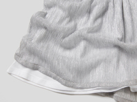 Benetton,  Ausgestellter Rock Mit Lurexfäden,  taglia XL,  Silber,  Kinder