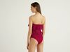 Benetton,  Badeanzug Aus Lurex Mit Rüsche,  taglia M,  Fuchsia,  Damen