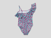 Benetton,  Badeanzug Mit Blumen Und Einem Träger,  taglia L,  Hellblau,  Kinder