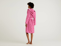 Benetton,  Bademantel Aus Reiner Baumwolle,  taglia L,  Pink,  Damen