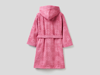 Benetton,  Bademantel Aus Reiner Baumwolle,  taglia L,  Pink,  Kinder