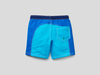 Benetton,  Badeshorts Mit Einsätzen In Einer Kontrastfarbe,  taglia XS,  Hellblau,  Kinder