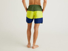 Benetton,  Badeshorts Mit Farbblöcken,  taglia L,  Militärgrün,  Herren